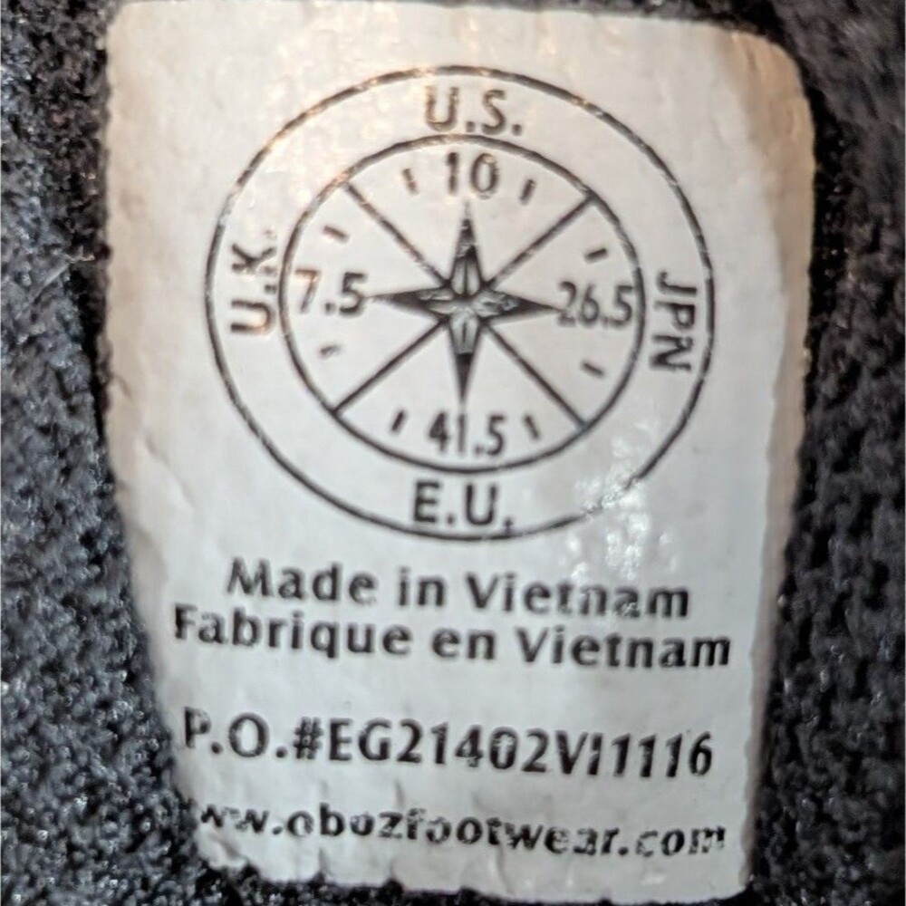 Oboz Sawtooth II Hiking Boots Women's Sz 10 Brown Tan Purple Waterproof Gorpcore - Picture 4 of 14